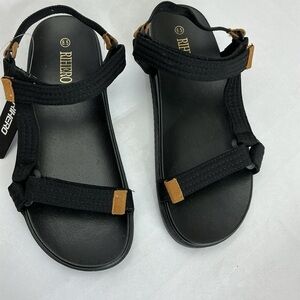 Black and Brown Women's Sandals